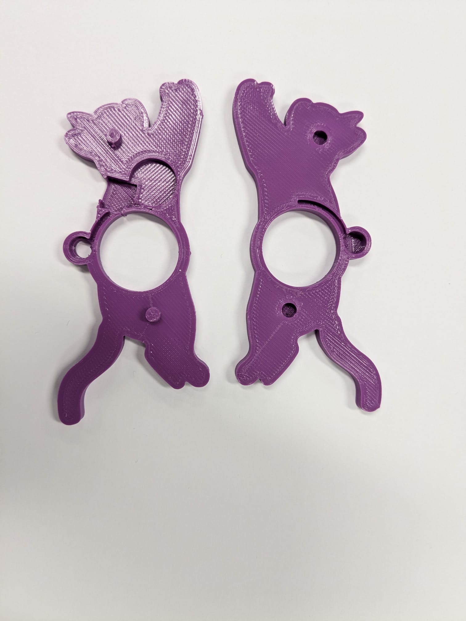 Suporte de leitura com luz led em formato de gato