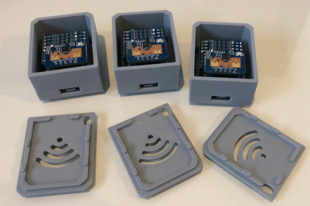D1 Mini and LD2410 case / Caja para D1 Mini y LD2410 by FerelArg
