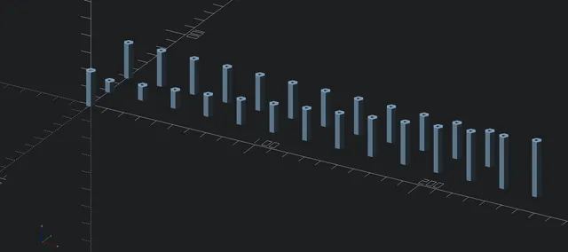 Parametric standoff/spacer generator