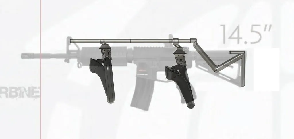 Valve Index Magnetic Top-Mounted Gunstock by AnonymousHermit