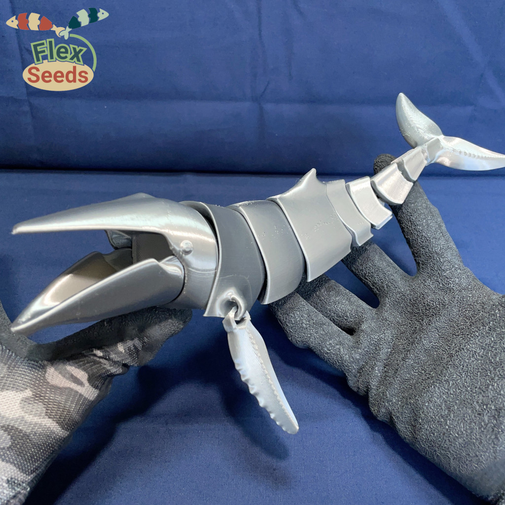 Flexi Humpback Whale - New Type(print-in-place)
