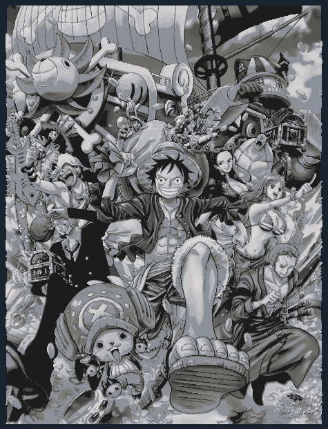 One Piece fan art - Hueforge