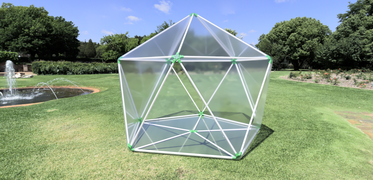 Geodesic Greenhouse - Articulating PVC Joints
