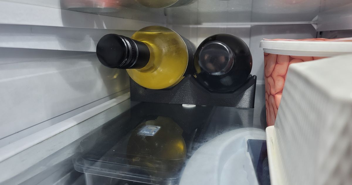 Angled wine rack by CamCam Download free STL model