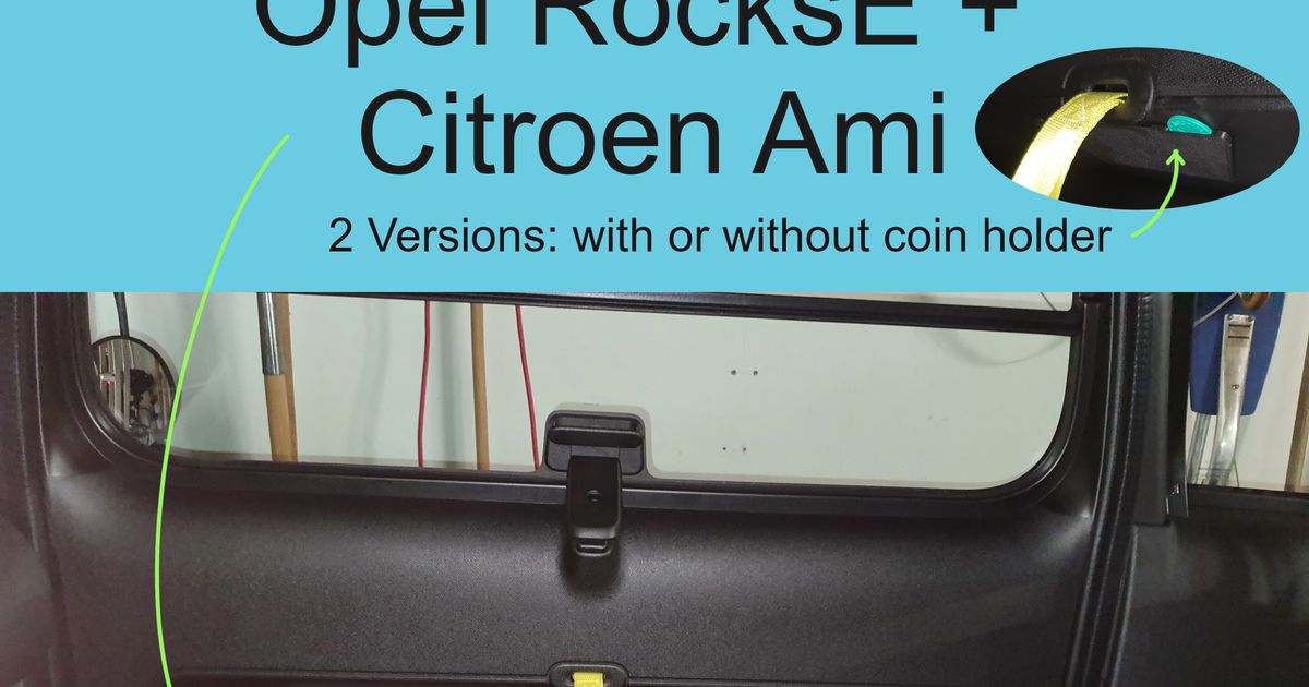 Door opening handles (2PC) for Citroen AMI and Opel Rocks