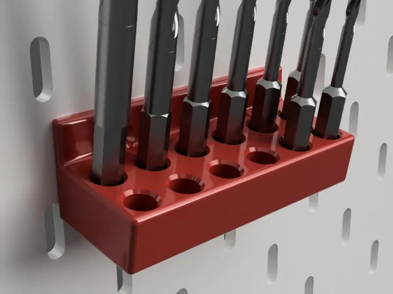 Hex drill bit holder for Skadis. by ORM Download free STL model