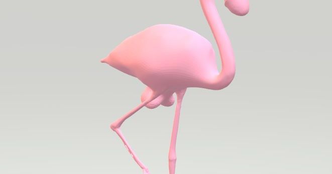 3D Printable Flamingo by Franc Falco