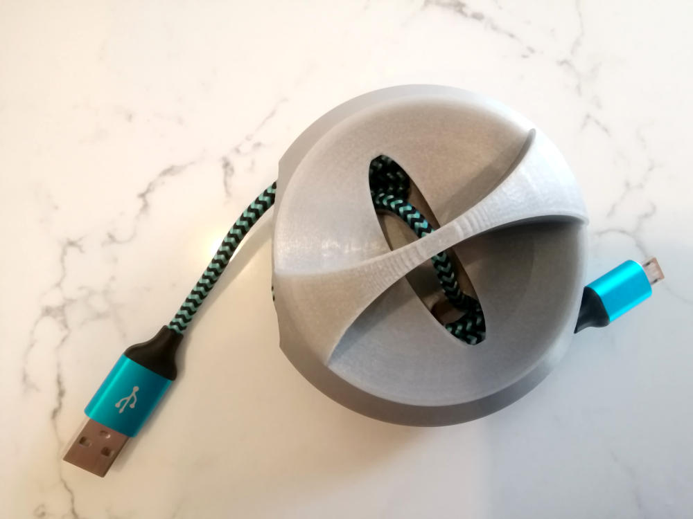 Print-in-place Cable Winder