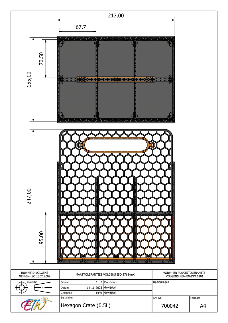 Laser Plans for 11 5-tray Brick Sorter 