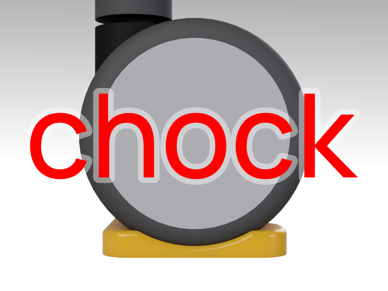 Office Chair Caster Wheel Chock