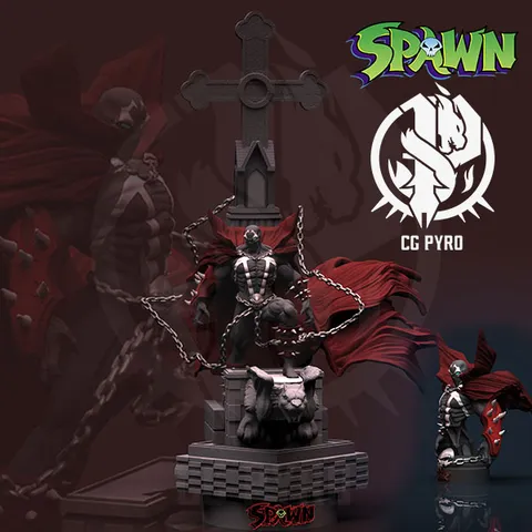 Spawn Gargoyle (Part of the Batman diorama) fanart from the comics