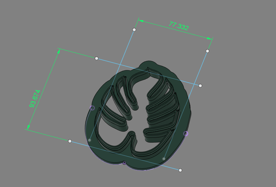 Miniatura 6 do modelo 3D Monstera leaf cutter