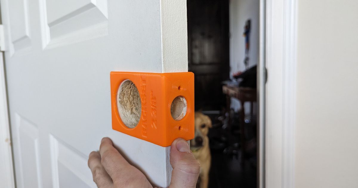 Doorknob Drill guide by Mojeaux Download free STL model