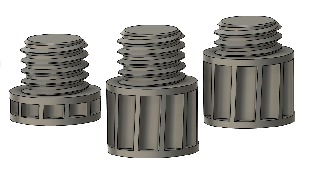Bolts with improved chamfer for Threaded Wall Board by CouchJocky