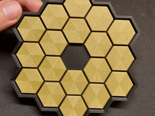James Webb Space Telescope (JWST) Drink Coaster with 18 mirror