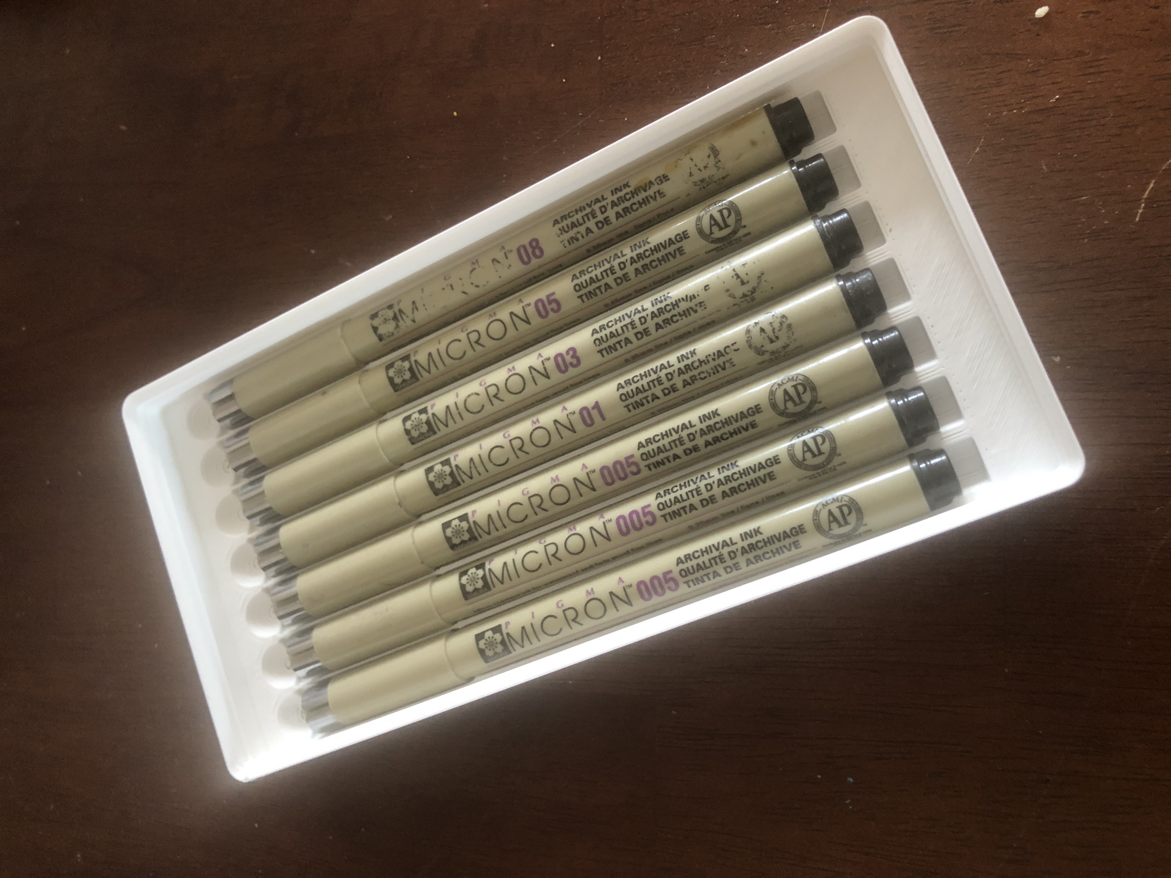 Gridfinity Micron Art Pen holder