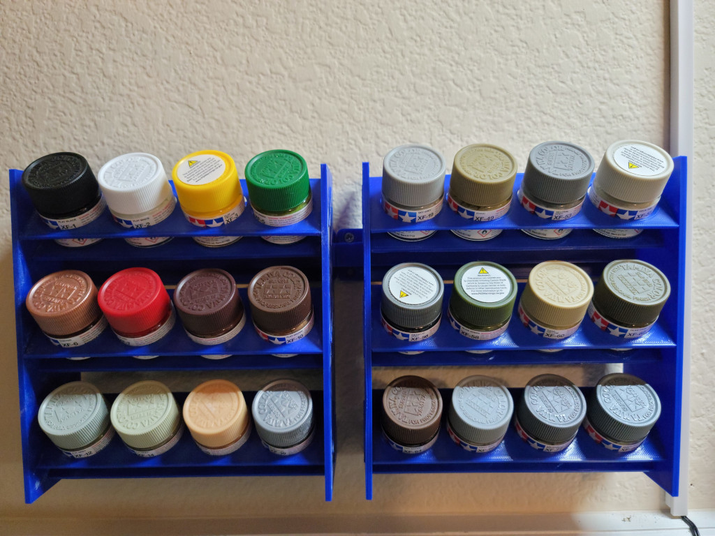 Wall Mounted Paint Rack by babar923 | Download free STL model ...