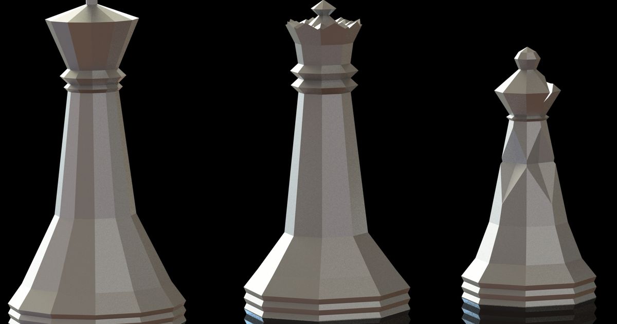 Chess Set Model 02 v01 by Duncan Dimech | Download free STL model ...