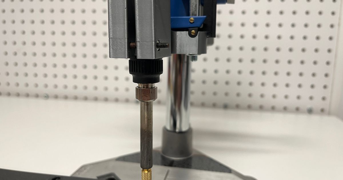 Dremel Drill Press Soldering Iron Adapter with Hex Nuts by Justin