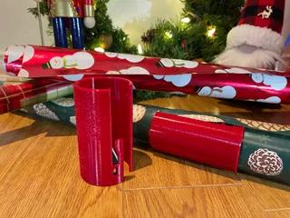 STL file Christmas Wrapping Paper And Tape Dispenser 🎄・3D print