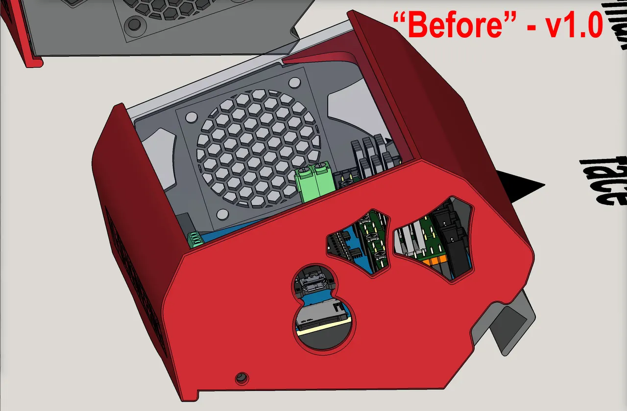 LowRider v3 Jackpot CNC Controller Board case with 25mm added room