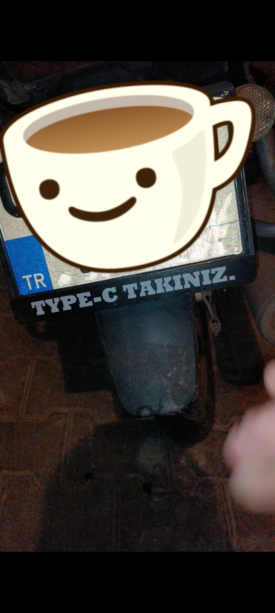 motosiklet plaka altı ayarlanabilir isimlik