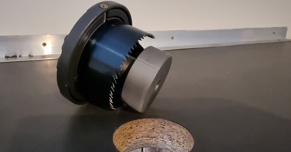 Holesaw centering guide by BM Download free STL model