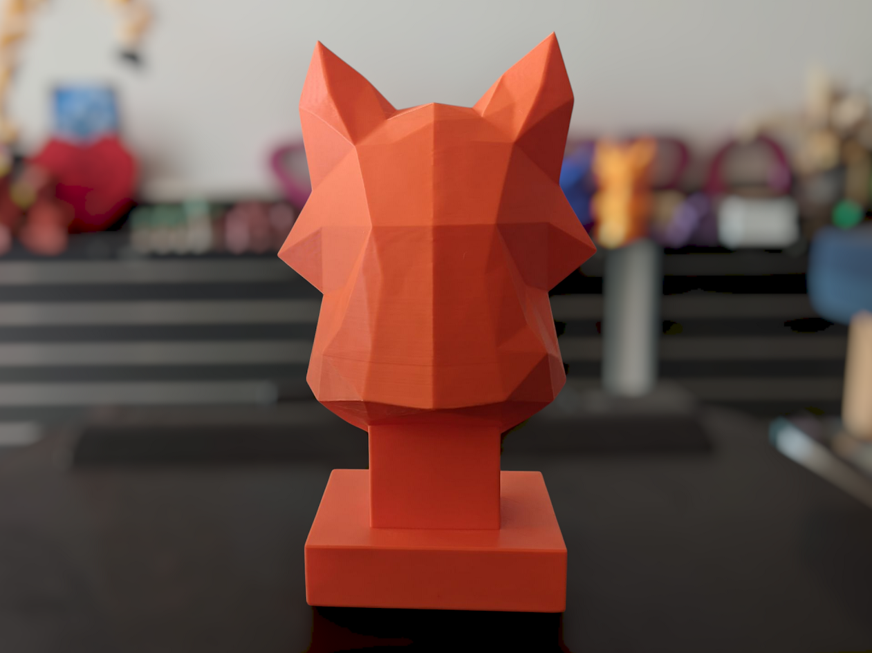 Miniatura 4 do modelo 3D Geometric Fox Bust