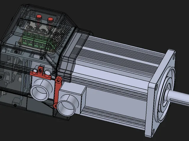 Direct Drive Wheel Electronics Case for 110ST Servo (MKS ODrive Mini)