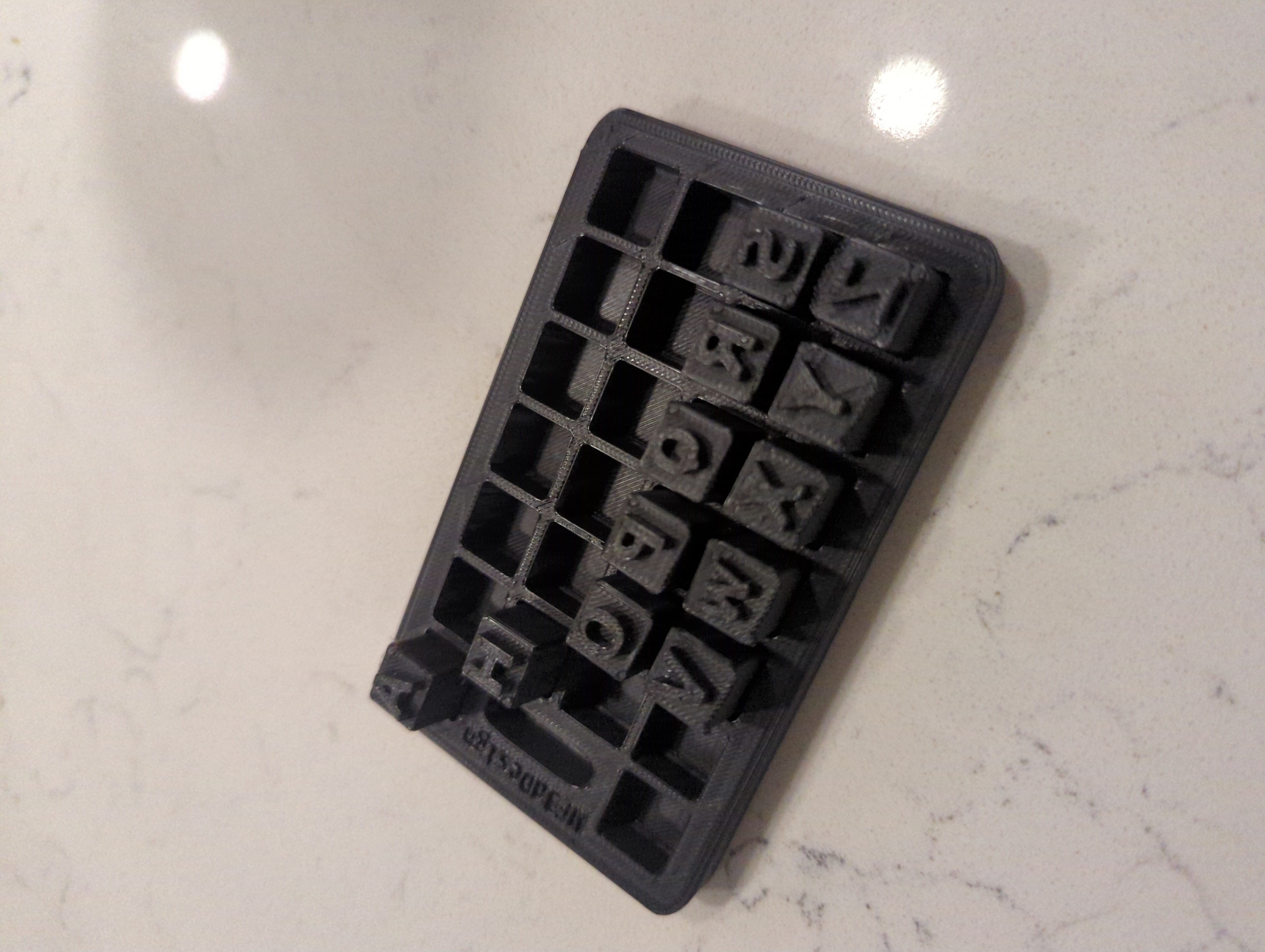 Mini Alphabet Stamps for Polymer Clay