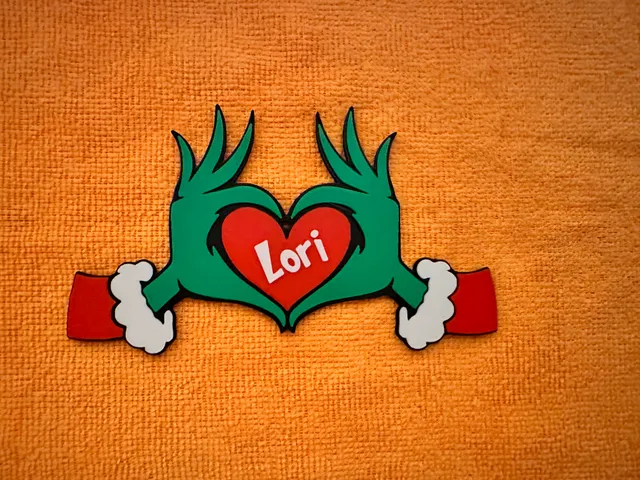 Grinch "Heart Hands" Christmas Ornament