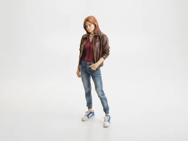 Hooded Woman Figurine Female Character 3D Printable