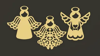 collection of christmas angels