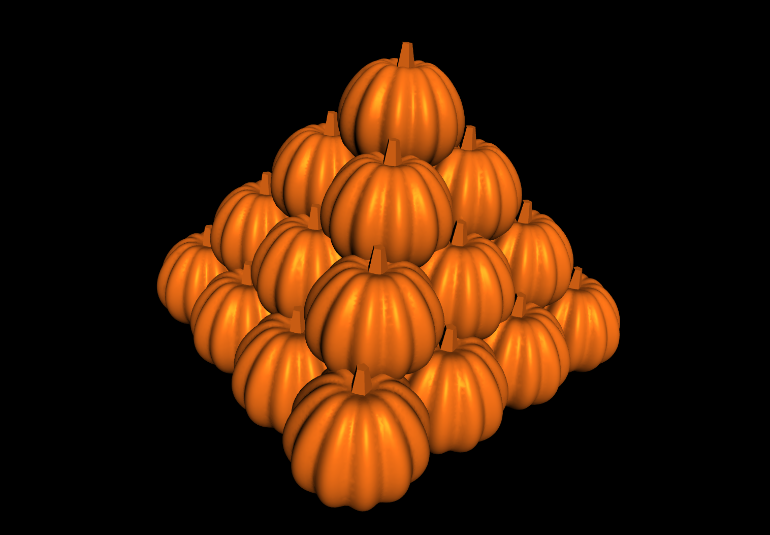 Pumpkin pyramid