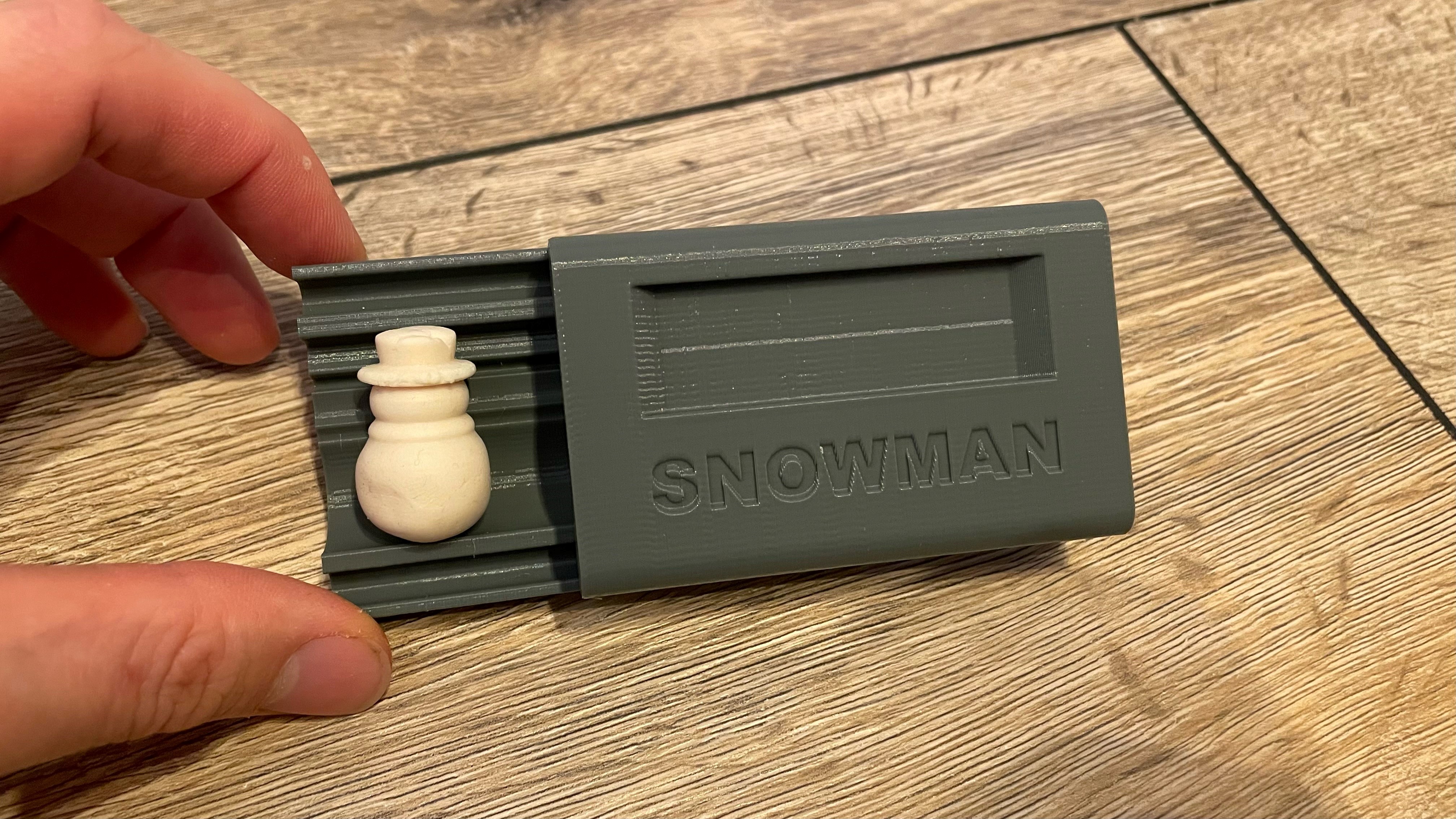 Pearl Roller Snowman // Perlen Walze Schneemann 3D model thumbnail