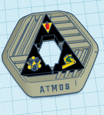 Tri force Atmos badge