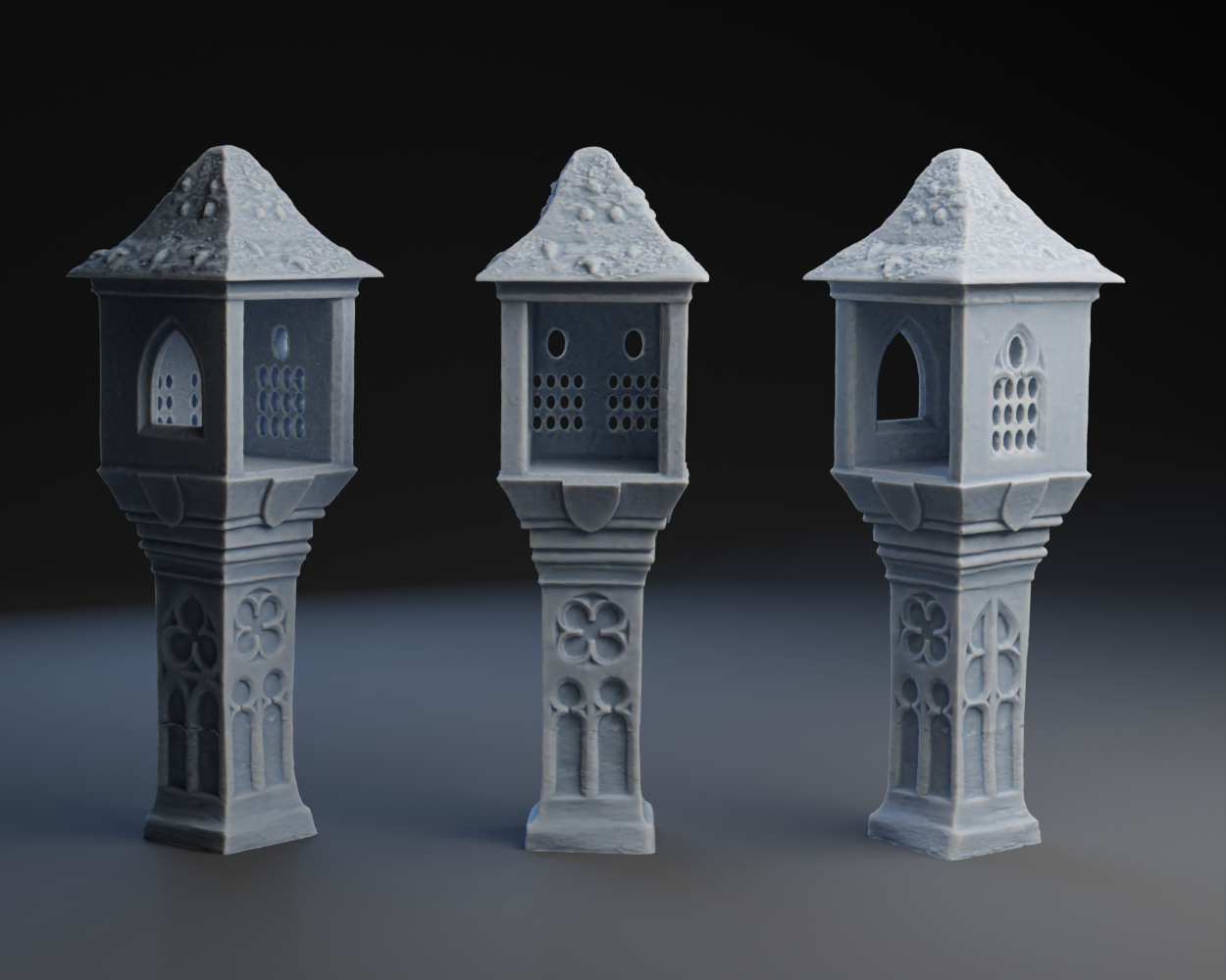 Gothic Rest Cross Led Votive Lantern