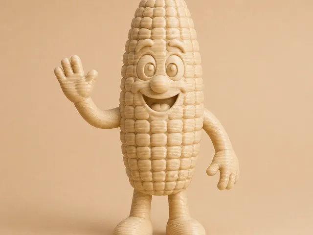 Freundlicher Mais-Charakter - Friendly corn character