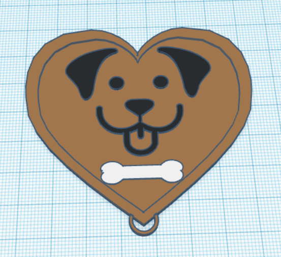 Dog keychain