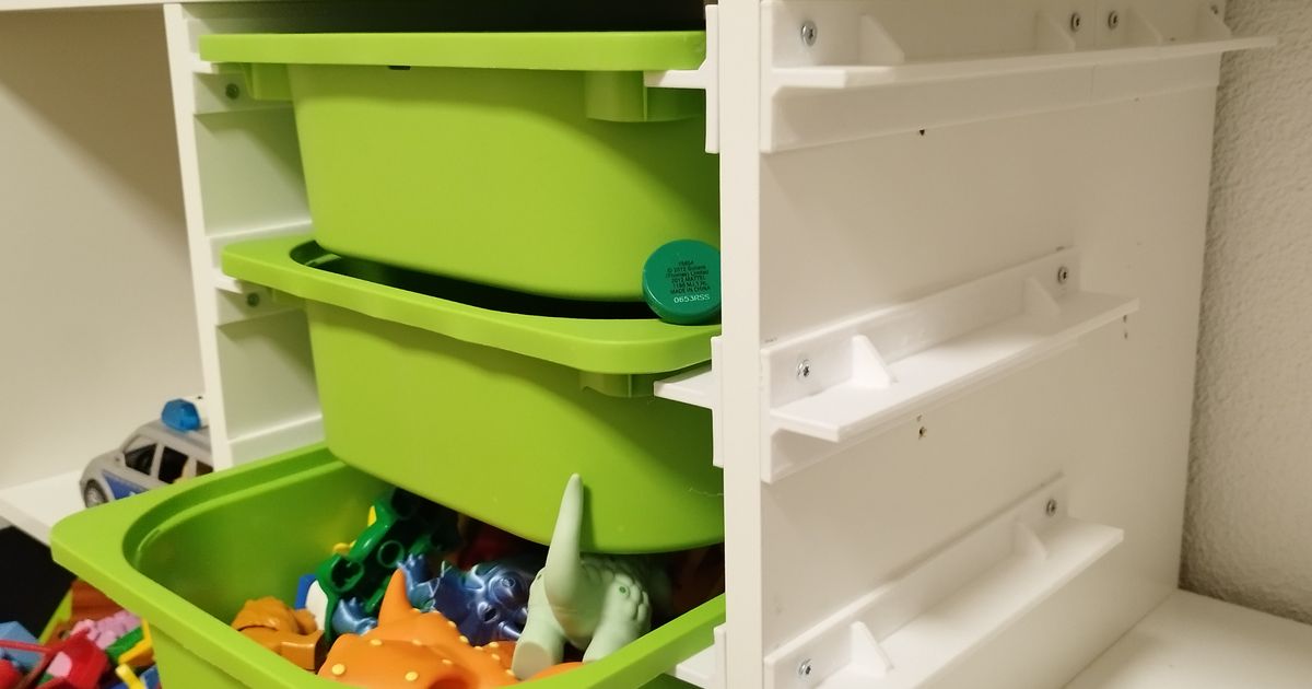 Schiene / Slides for Kallax Regal by René Haase Download free STL