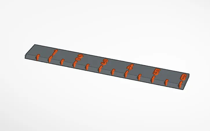 Ruler Inches Ruler Ruler #1 by Best_codes | Download free STL model ...