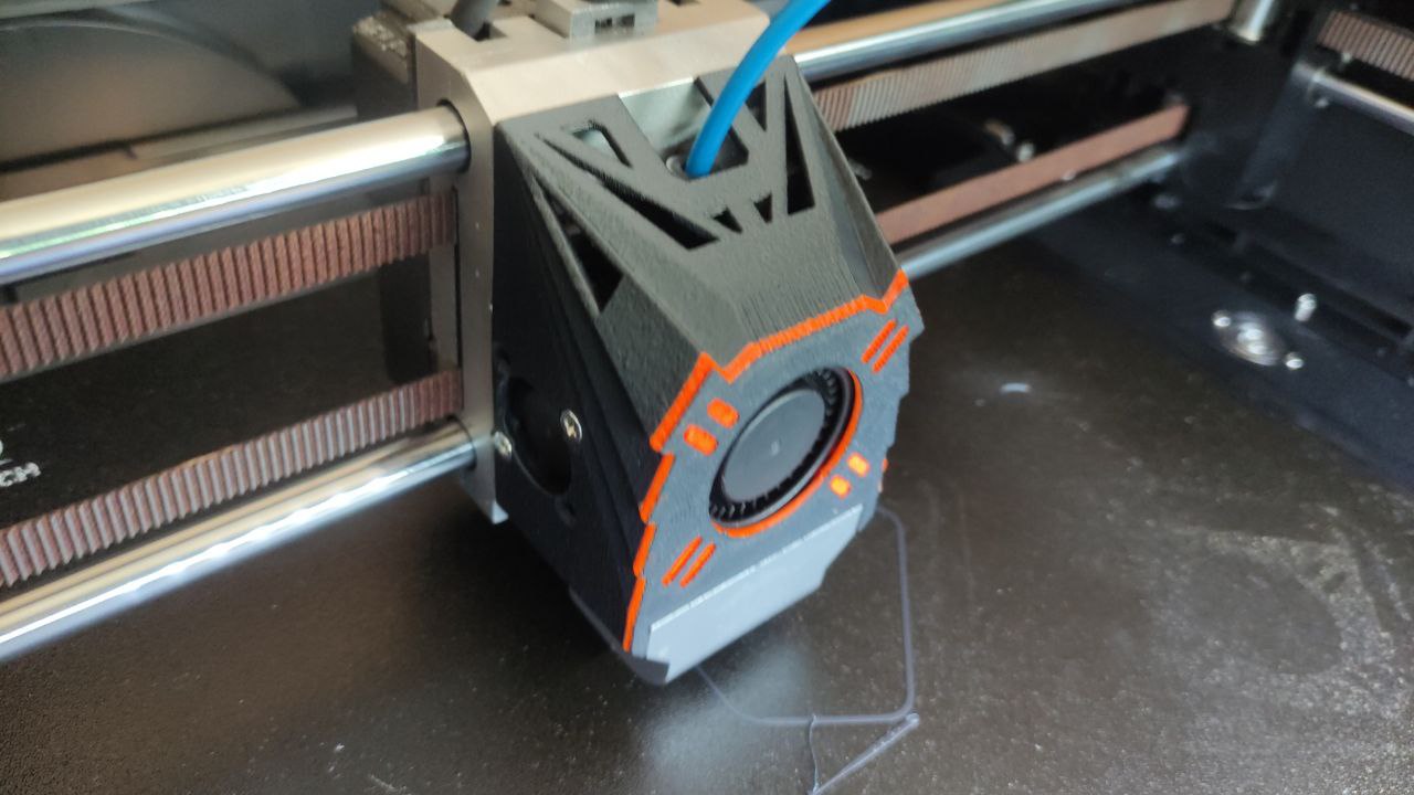 QIDI X Max 3  New Front and rear head casing with fan2510