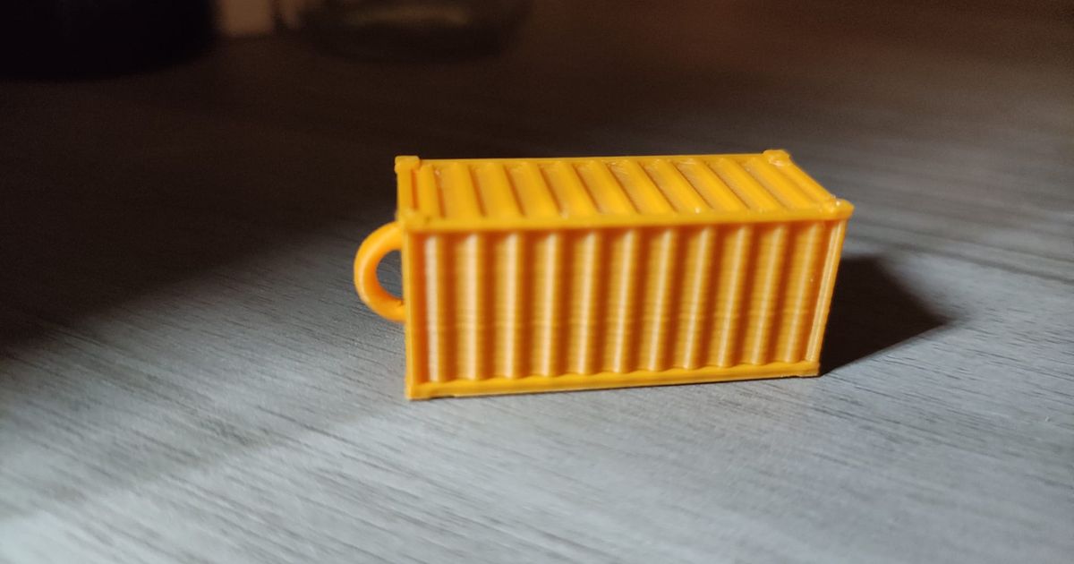 Container keychain by Mik a | Download free STL model | Printables.com