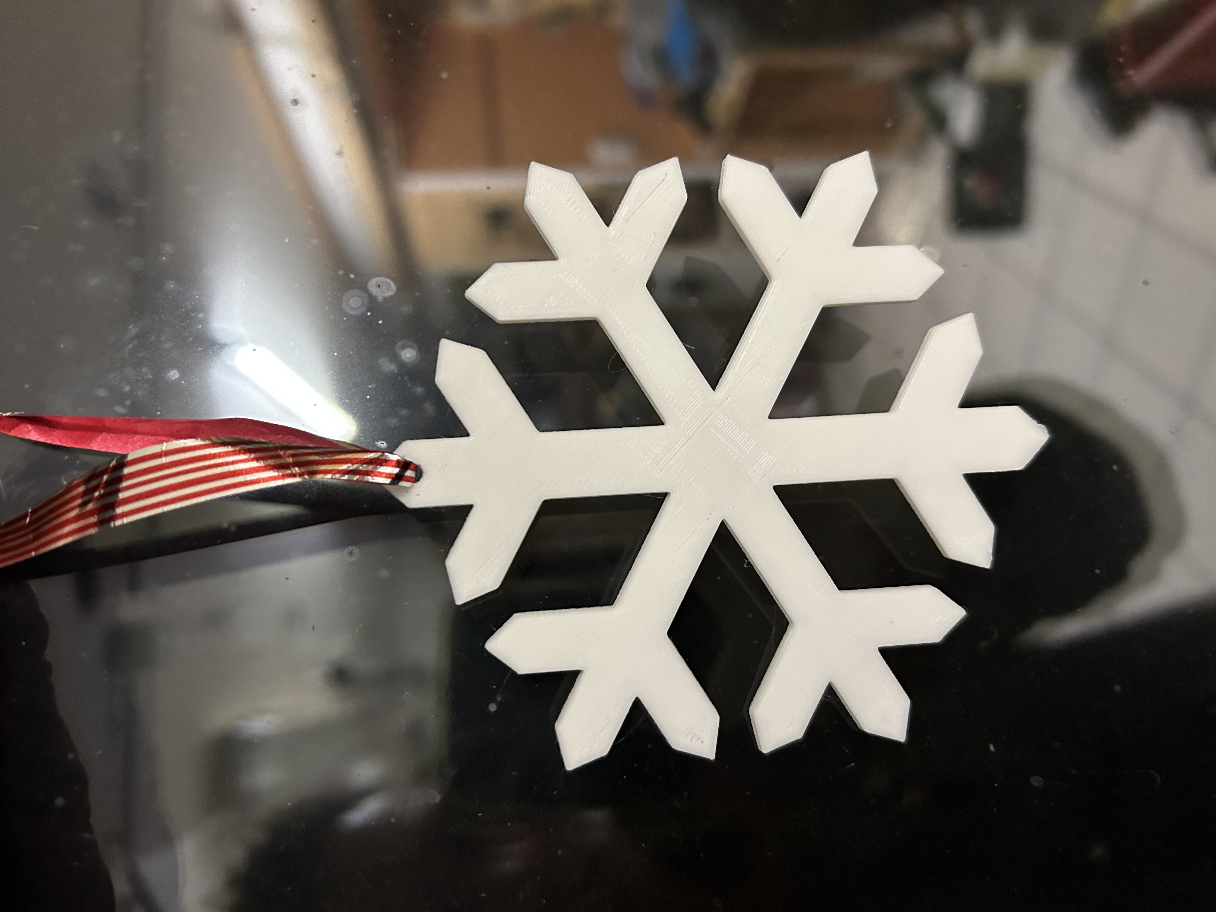 Schneeflocke zum aufhängen (Fenster, Tannenbaum etc)