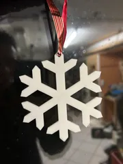 Schneeflocke zum aufhängen (Fenster, Tannenbaum etc)