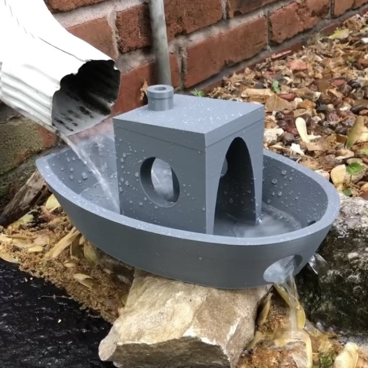 Downspout Splash Boat