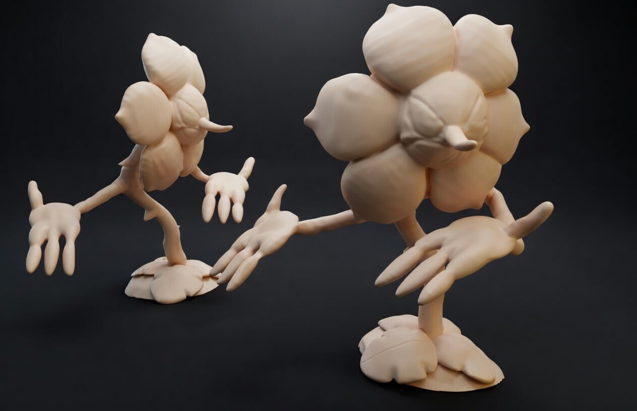 Boss Flower Figurine from Cuphead 3D model