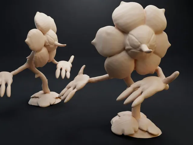 Boss Flower Figurine from Cuphead