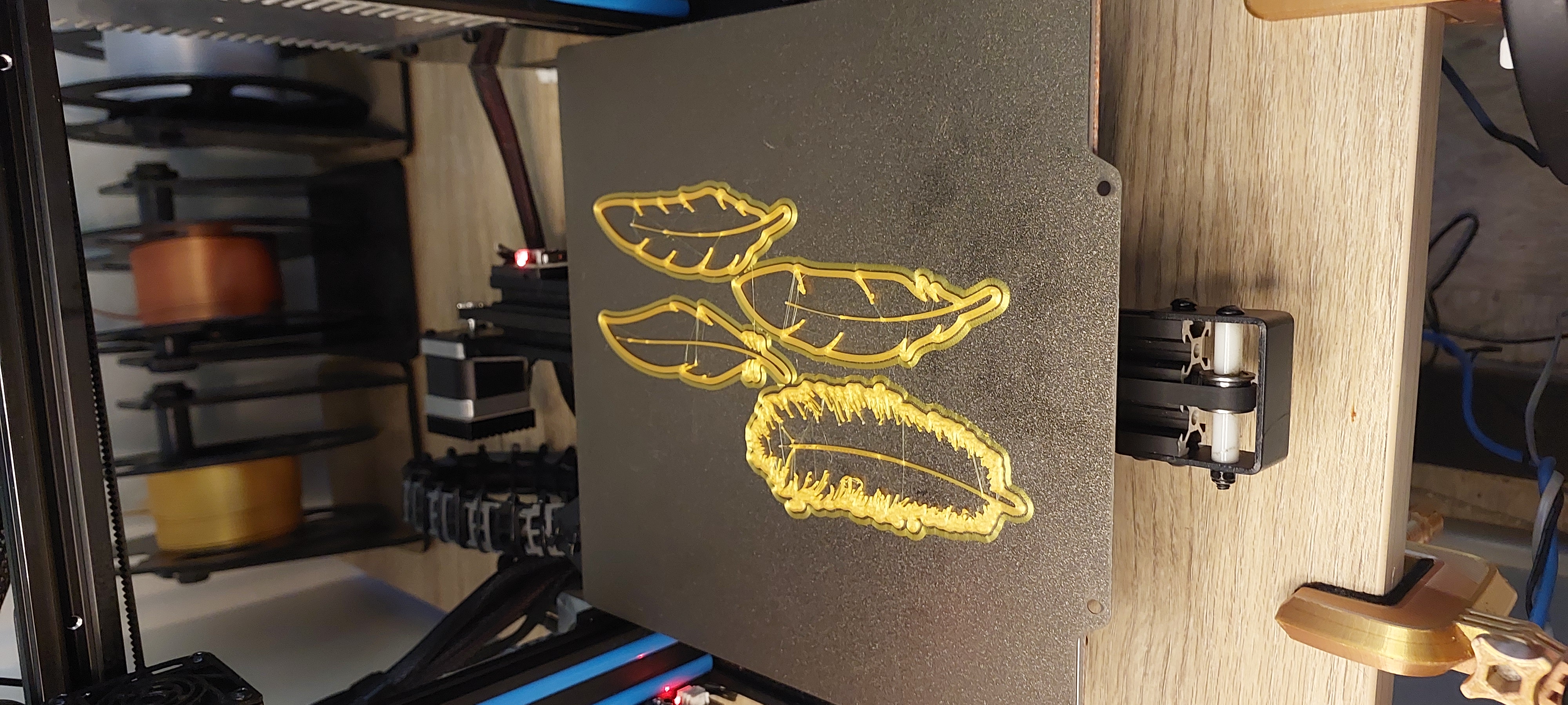 Miniatura 4 do modelo 3D Feather Bookmarks