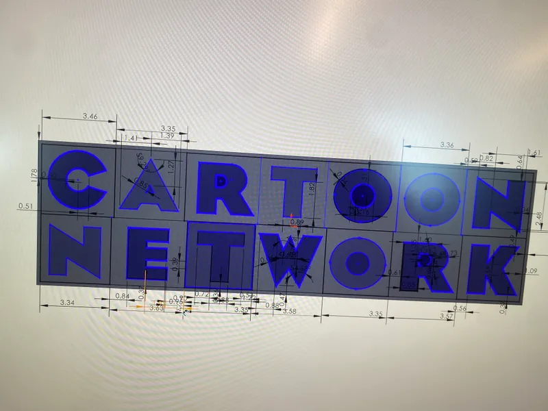 Cartoon Network 1992 3D Printed Art Logo Shelf Stand Wall -  Denmark